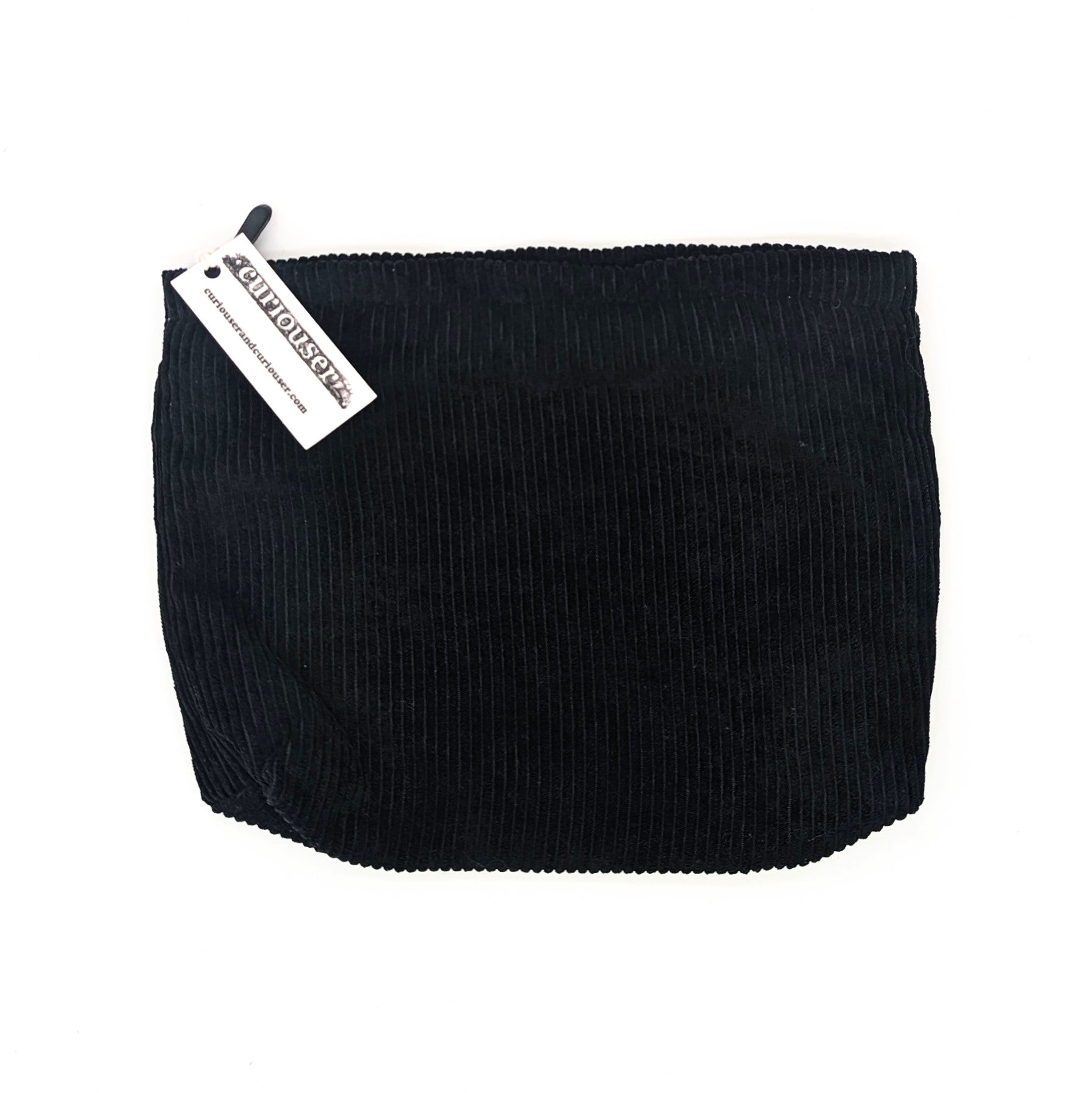 Black Corduroy Pouch