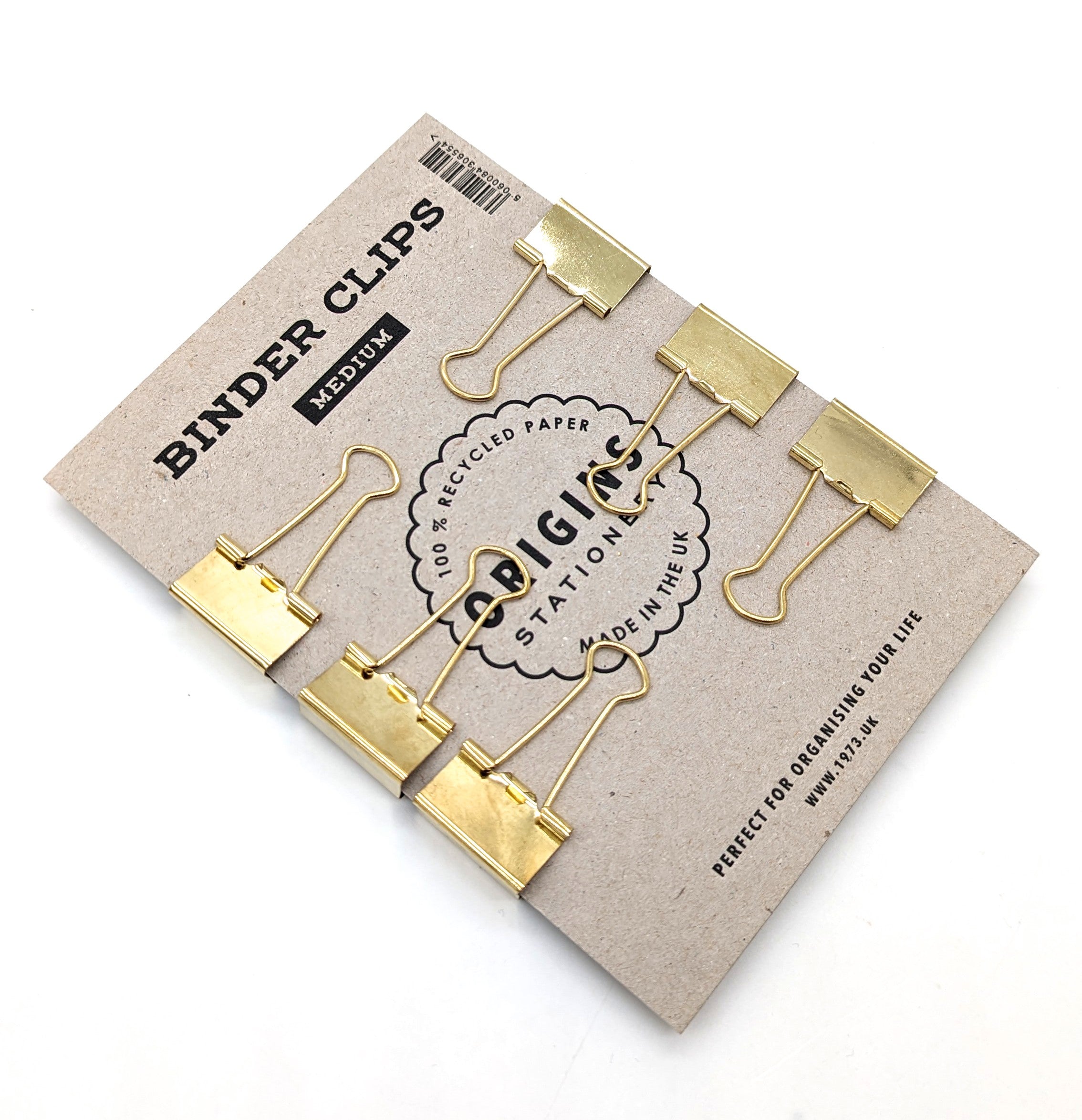 Gold Medium Binder Clip