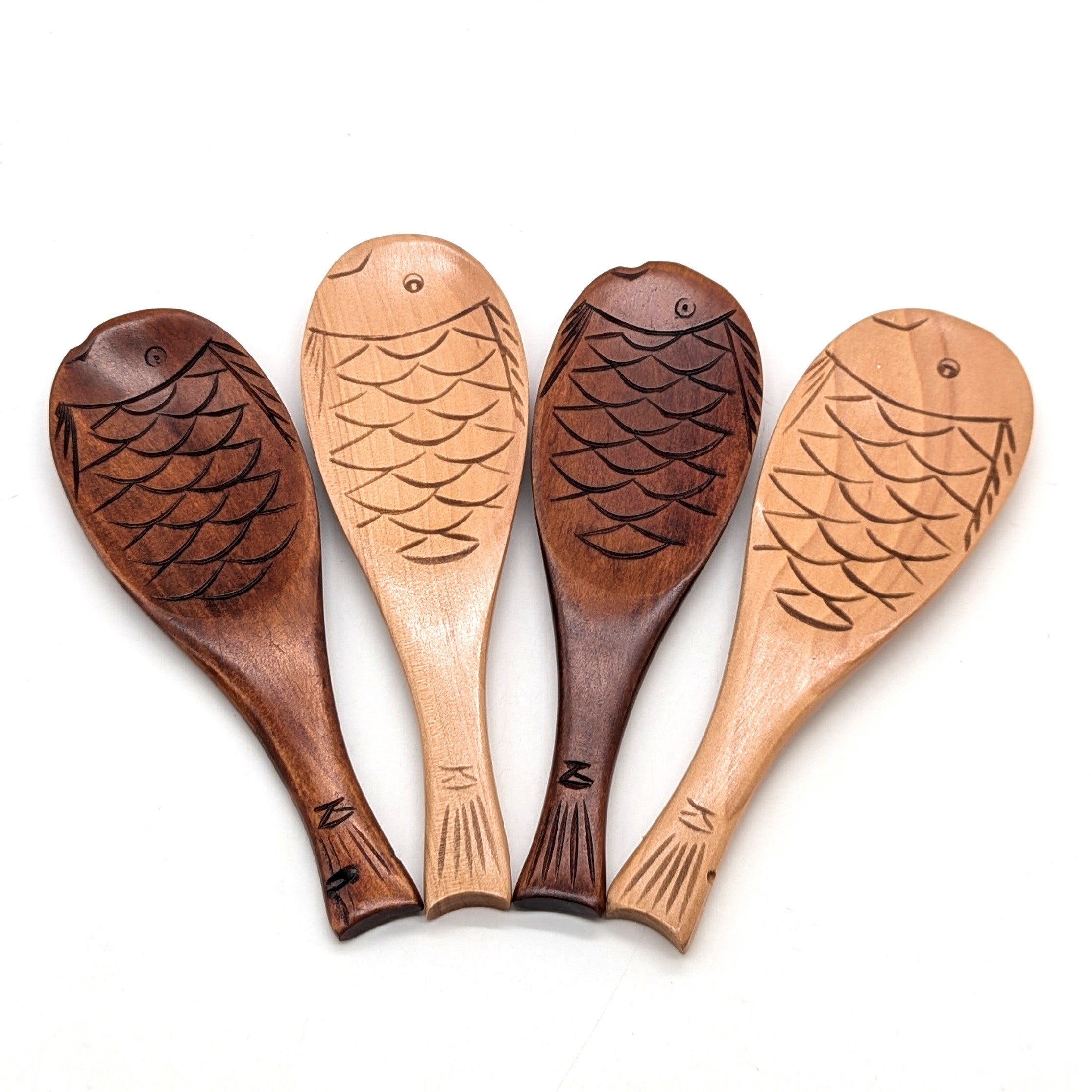 Fish Shaped Spoon - Light Wood