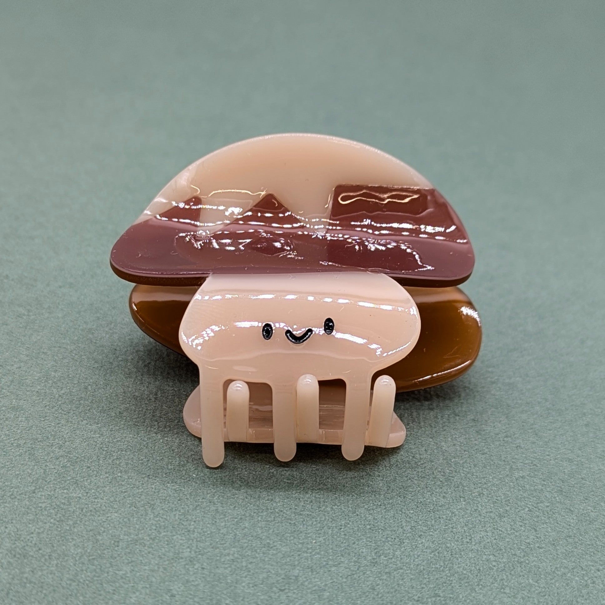 Happy Mushroom Hair Clip