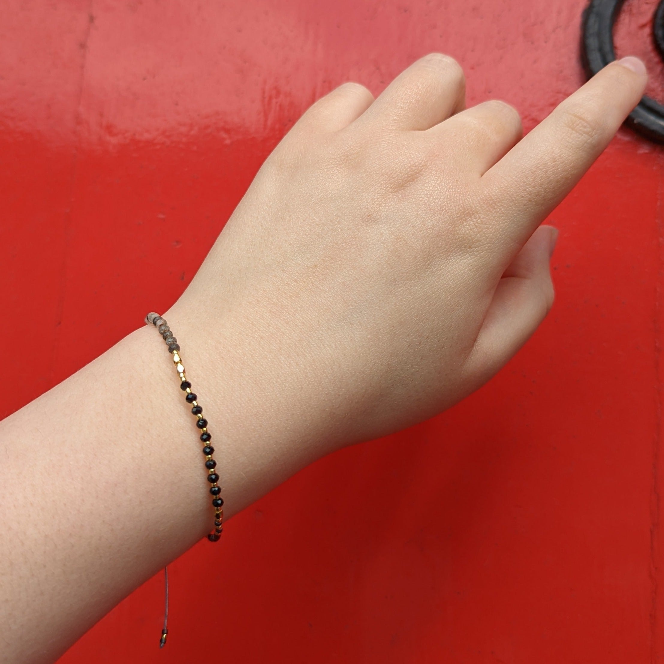 Rutilated Quartz Miyuki Bead Bracelet