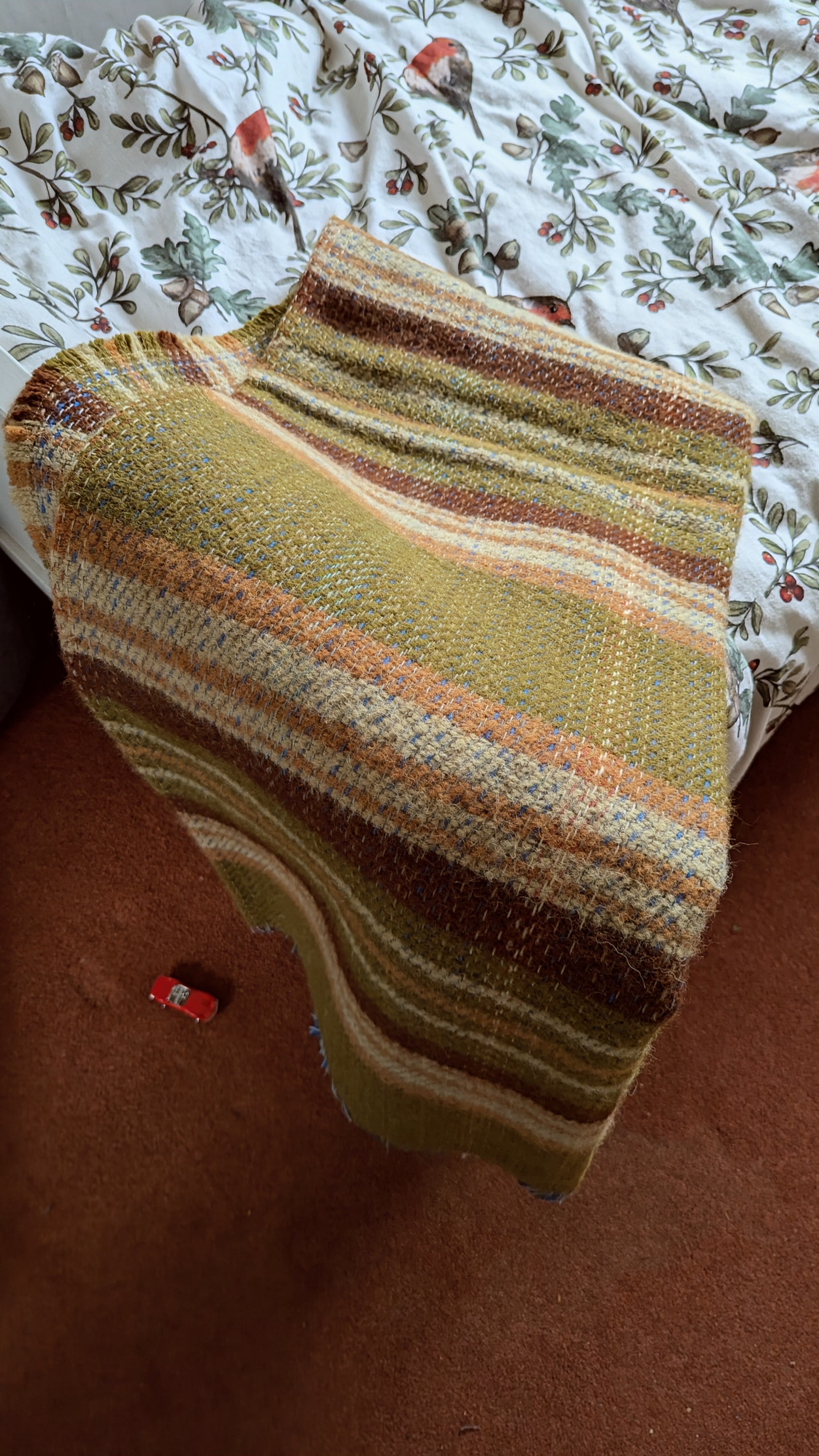 Olive & Brown Recycled Throw