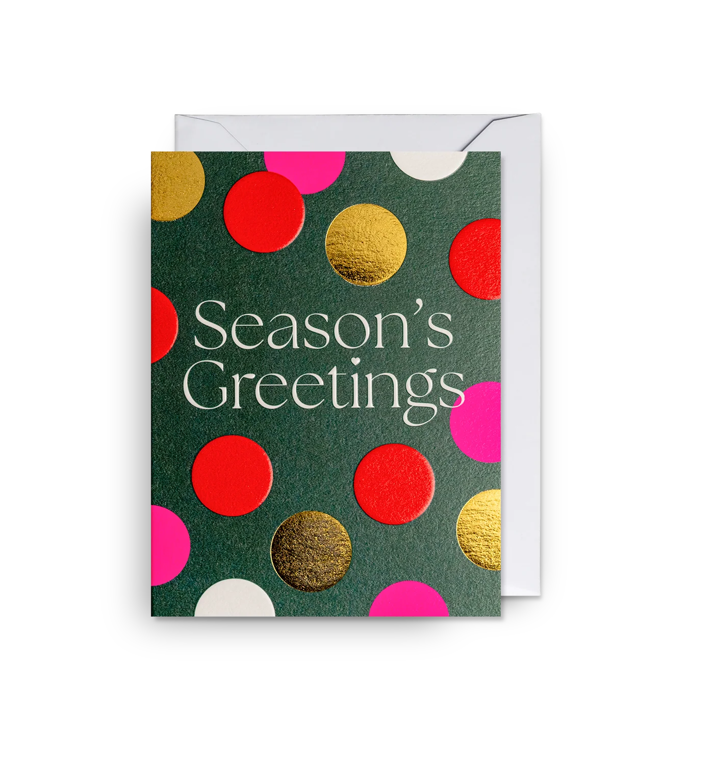 Pack Of Five Season's Greetings Christmas Cards