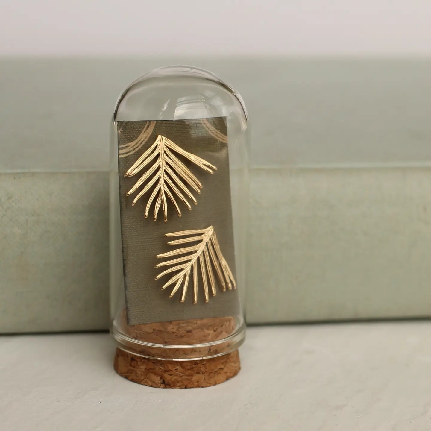 Pine Needle Fir Branch Stud Earrings