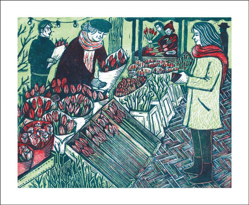 Flower Stall Blank Card