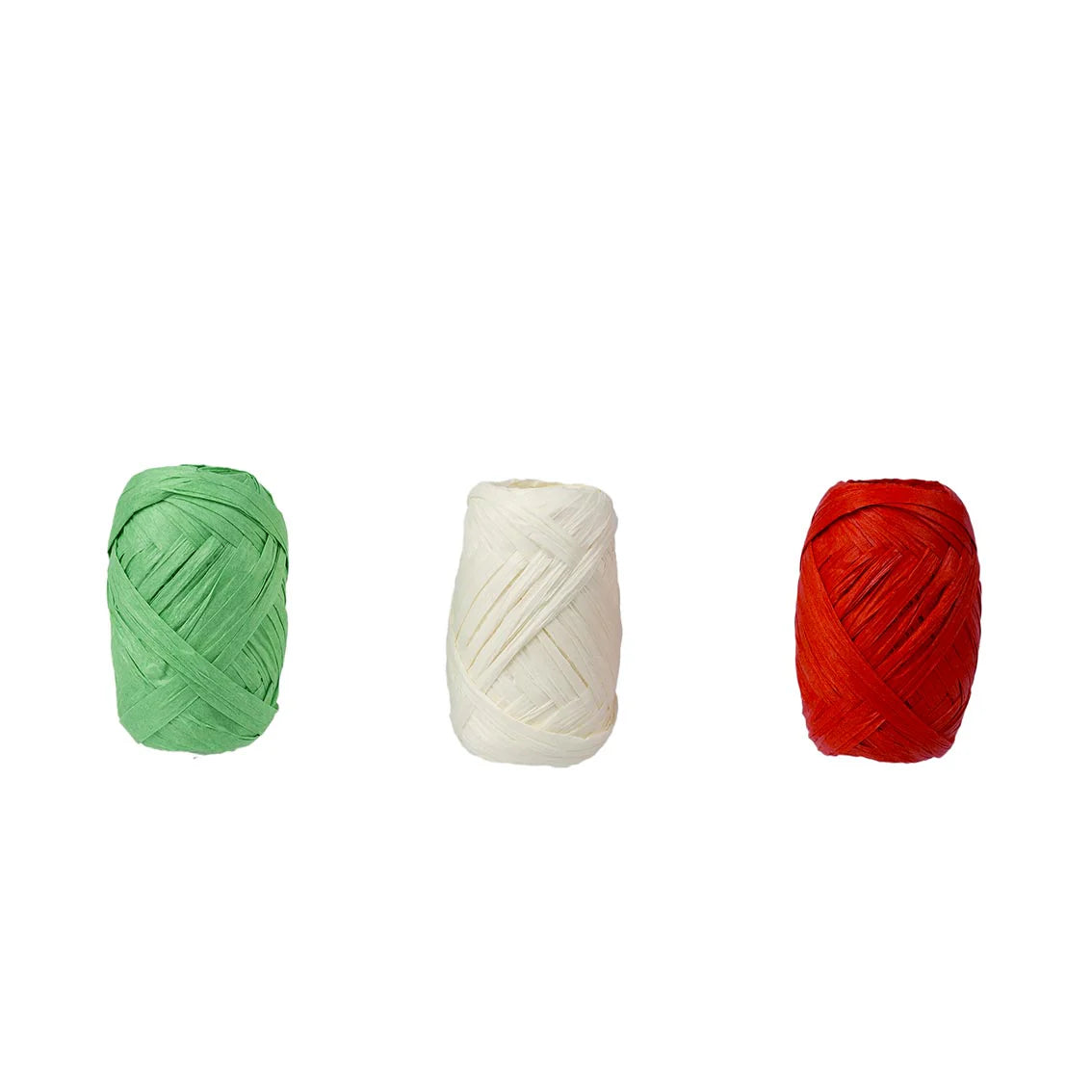 Mix Christmas Colours Raffia Ribbons