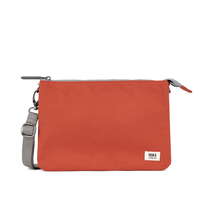 Carnaby Crossbody XL Rooibos Recycled Canvas Bag