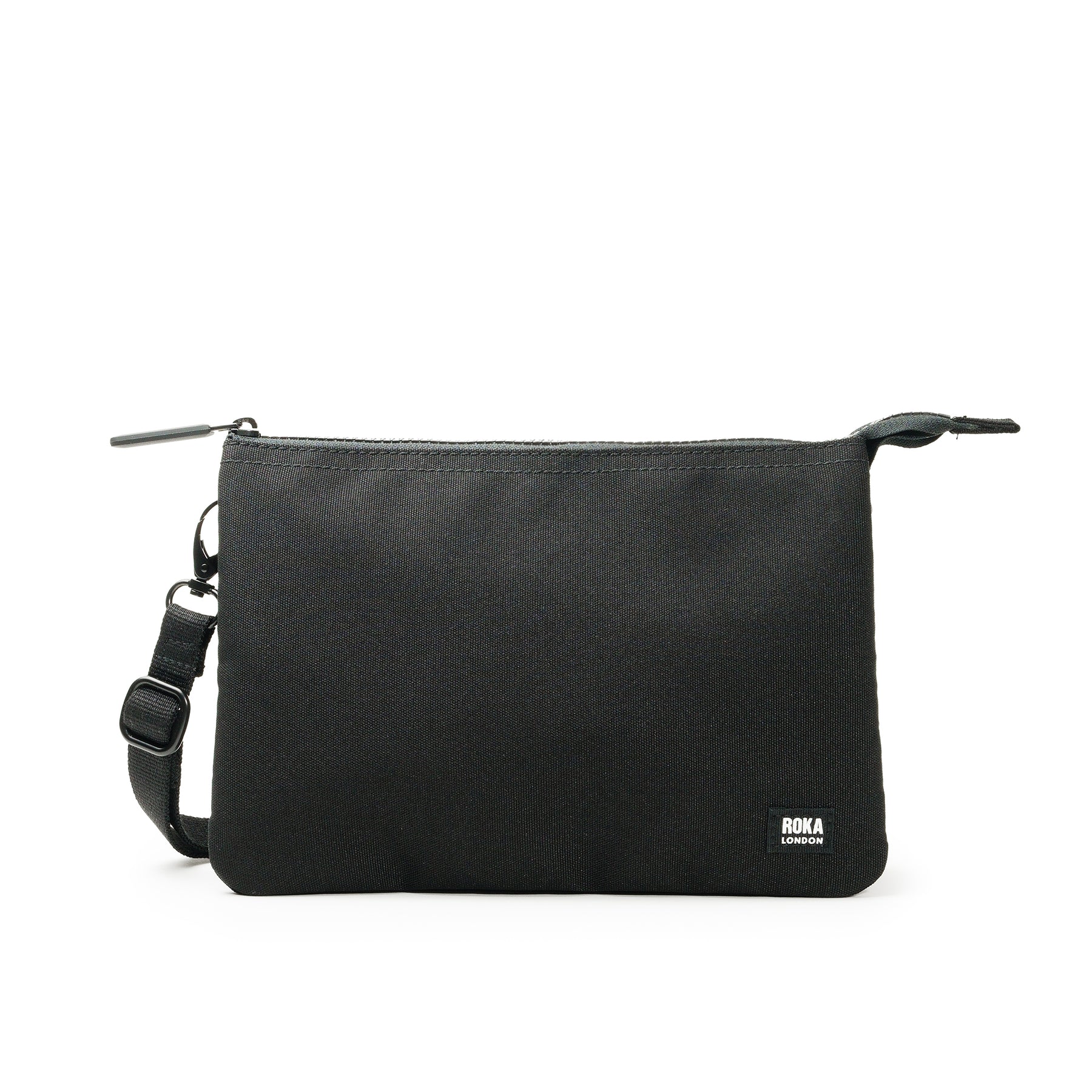 Carnaby Crossbody XL All Black Recycled Canvas Bag