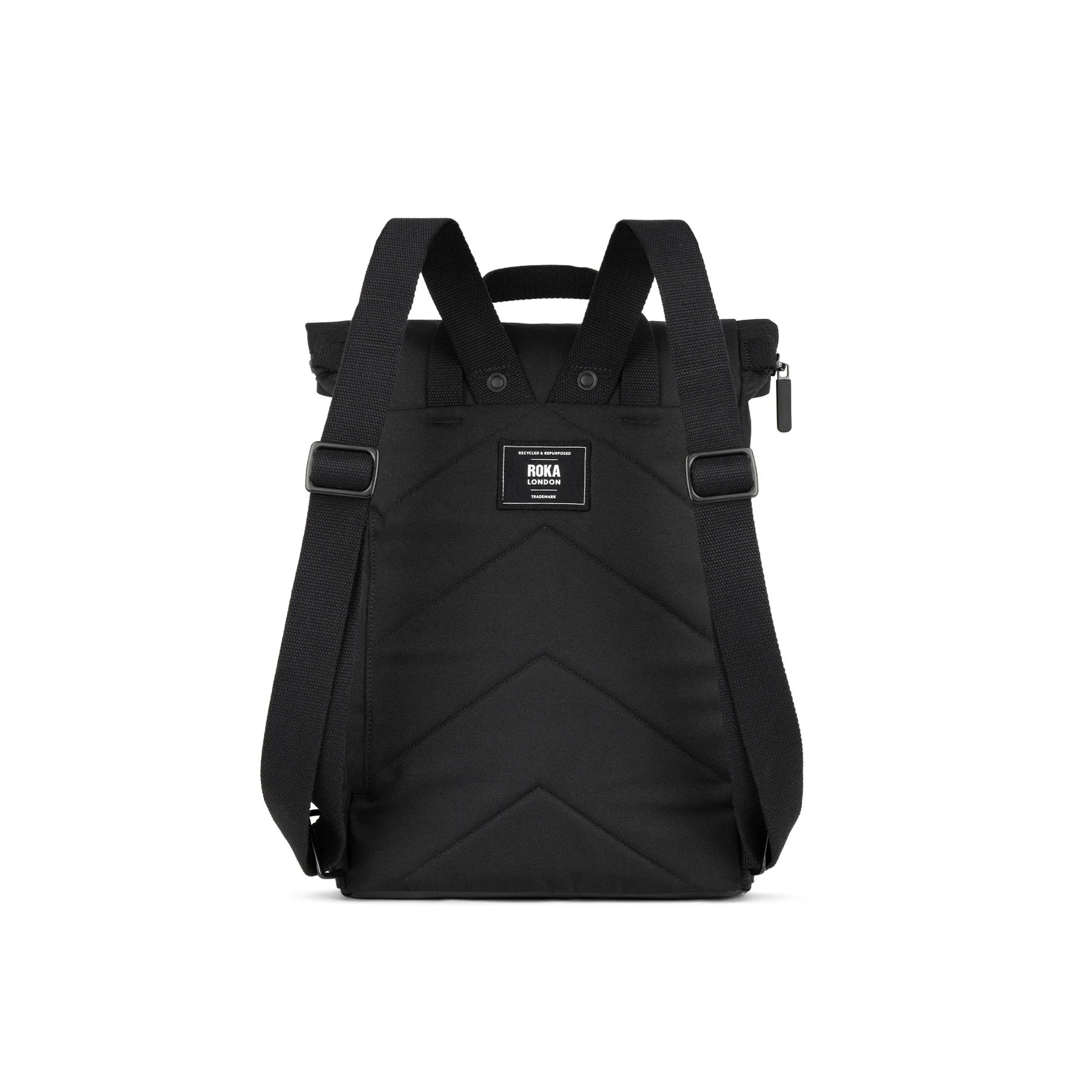 Medium All Black Sustainable Finchley Backpack