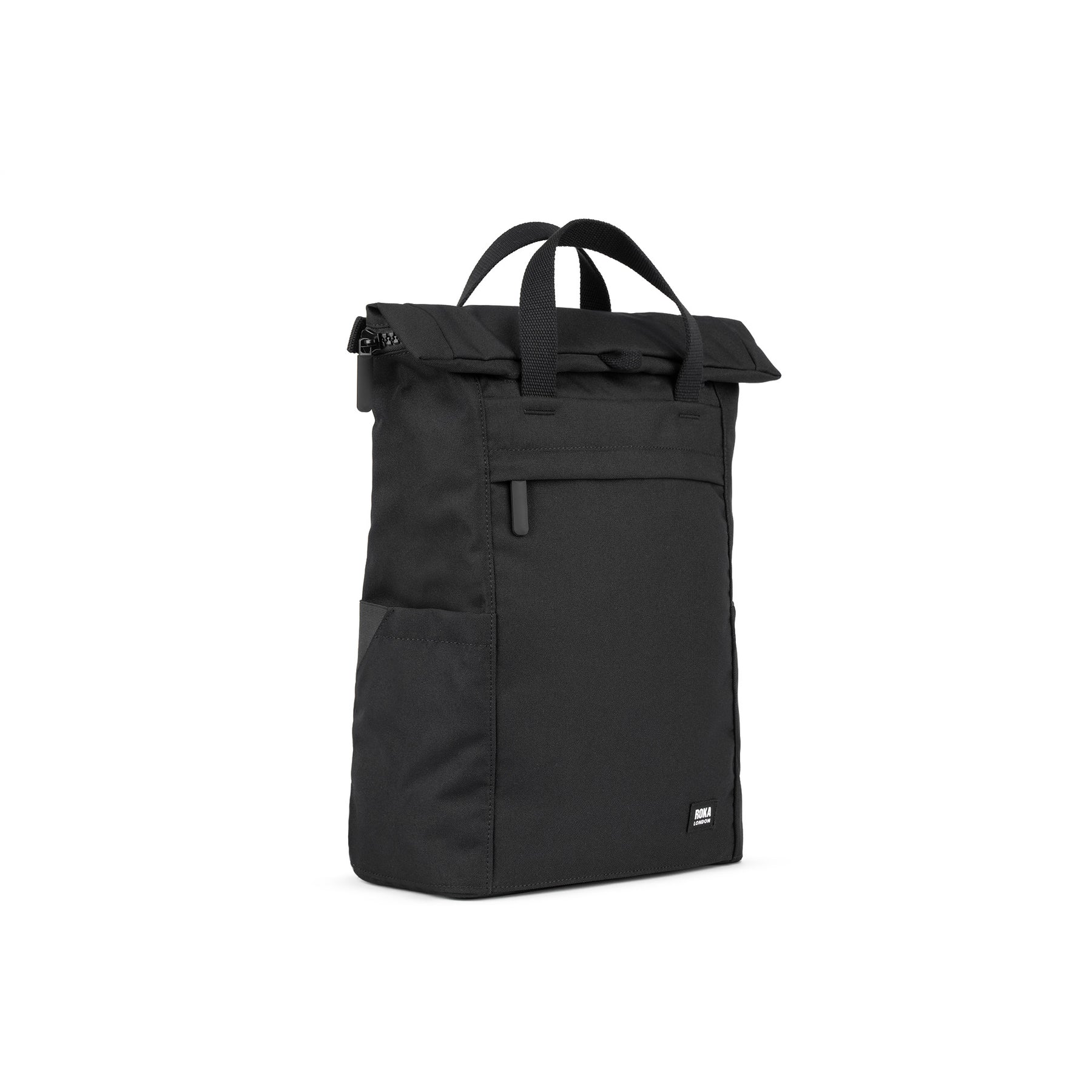 Medium All Black Sustainable Finchley Backpack