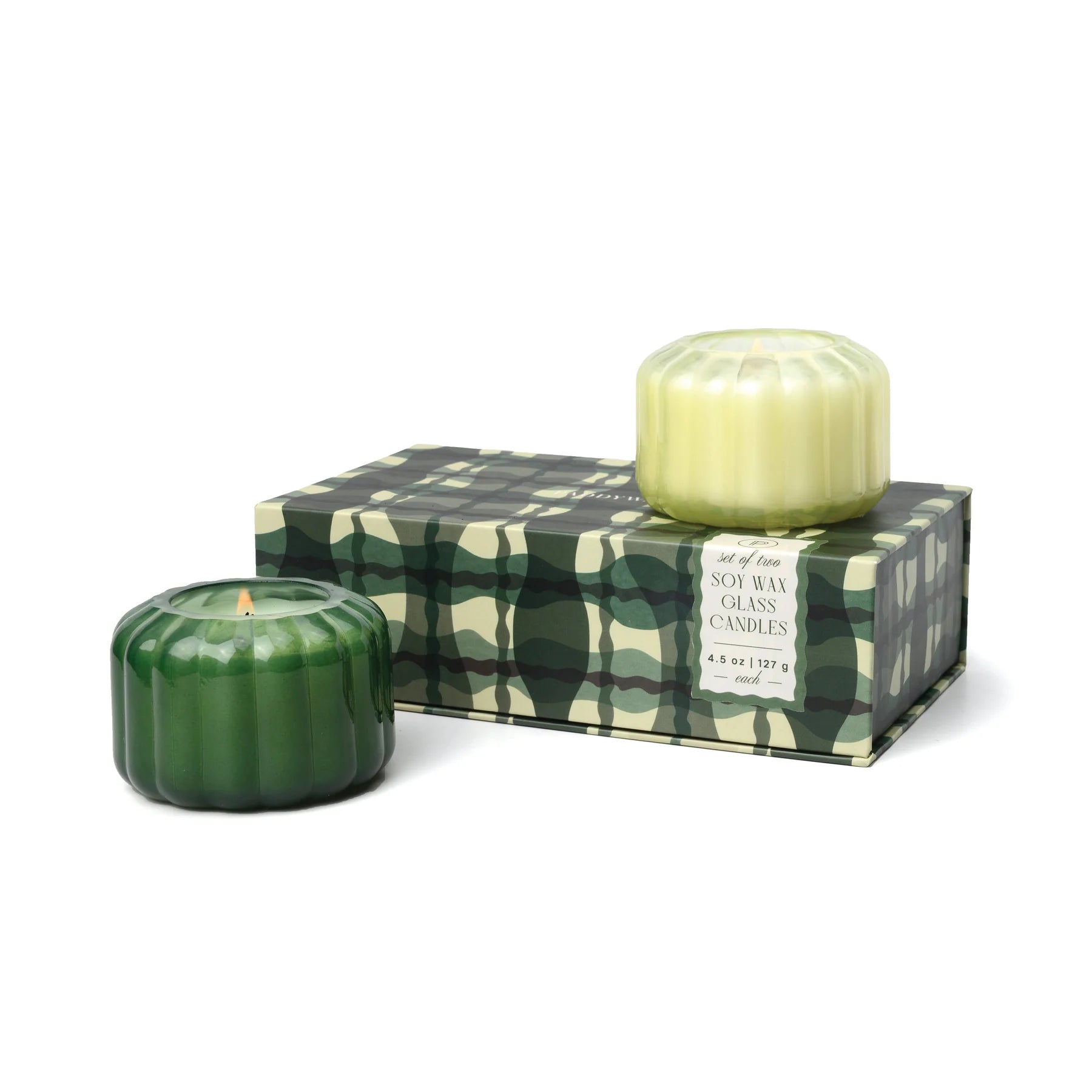 Ripple Green Candle Gift Set