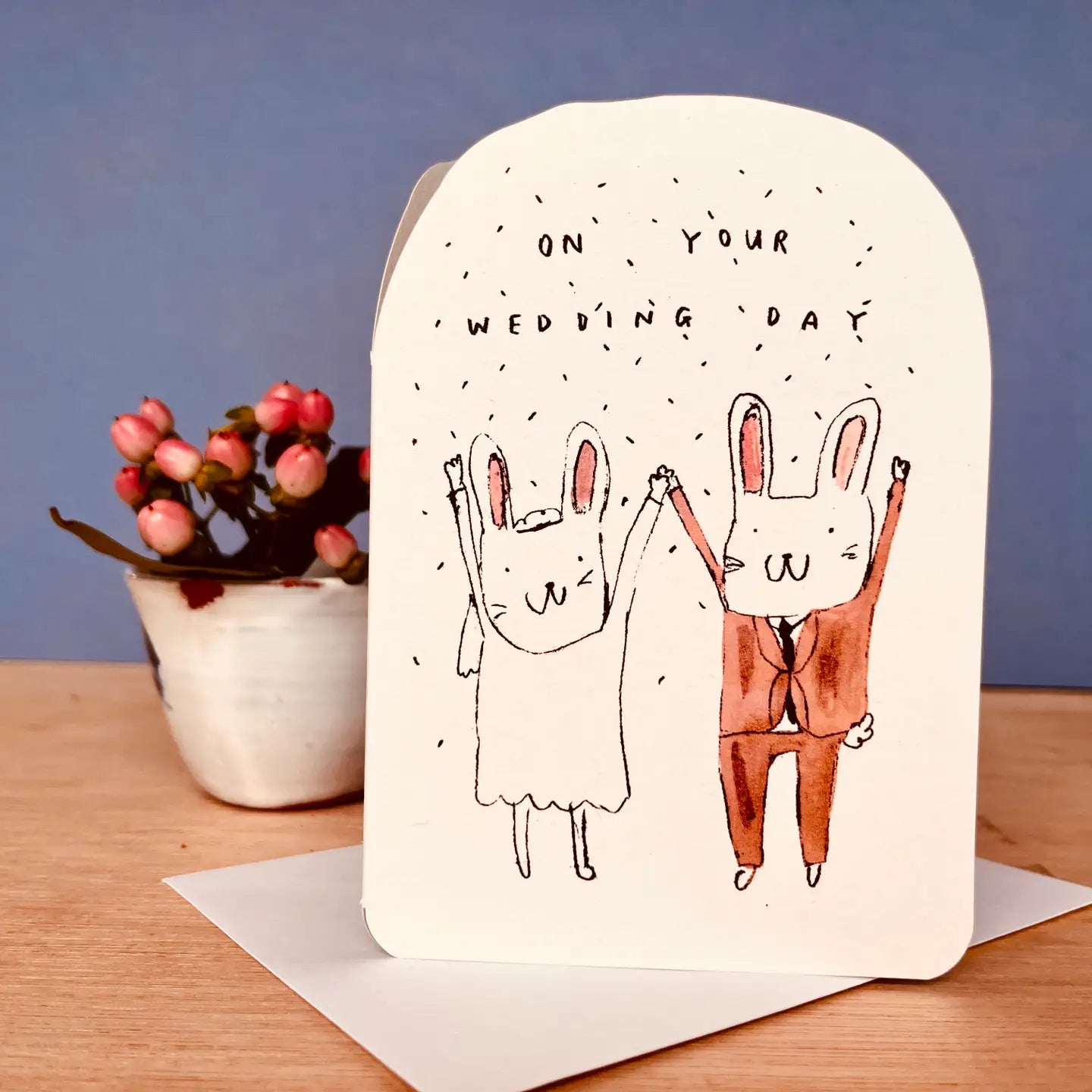 Rabbits Wedding Card