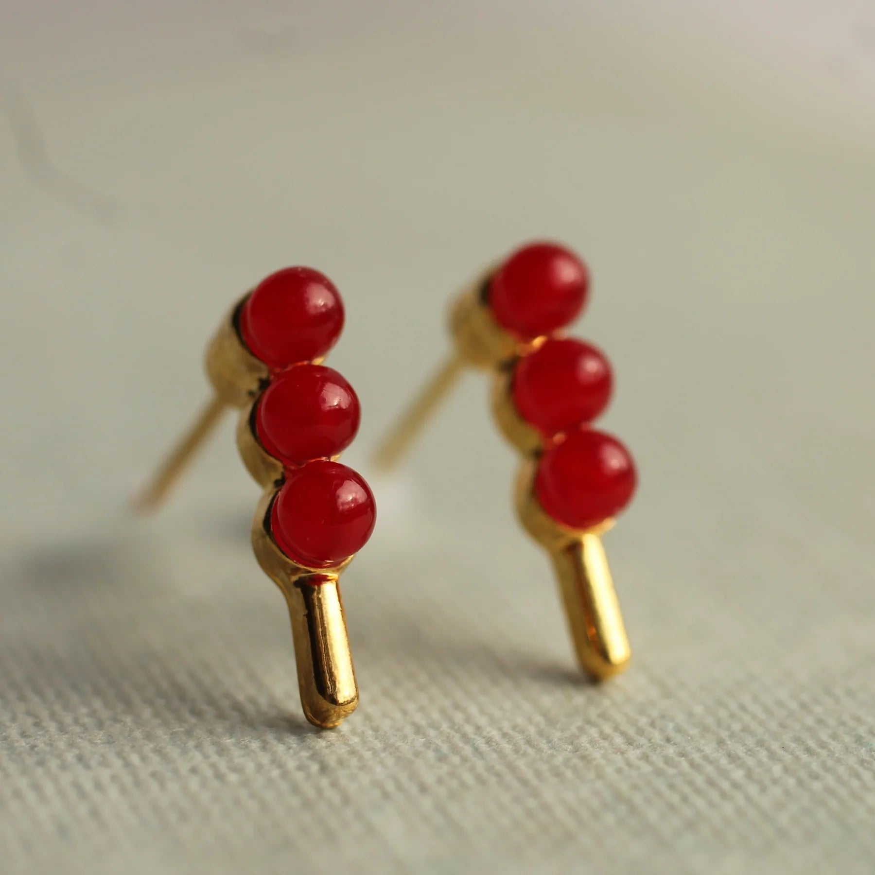 Red Dot Earrings