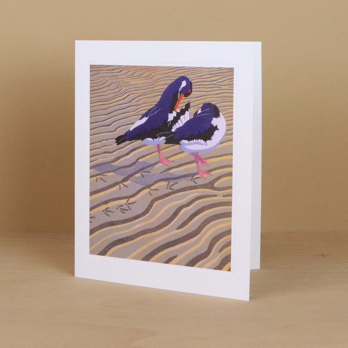 Preening Pair Blank Card