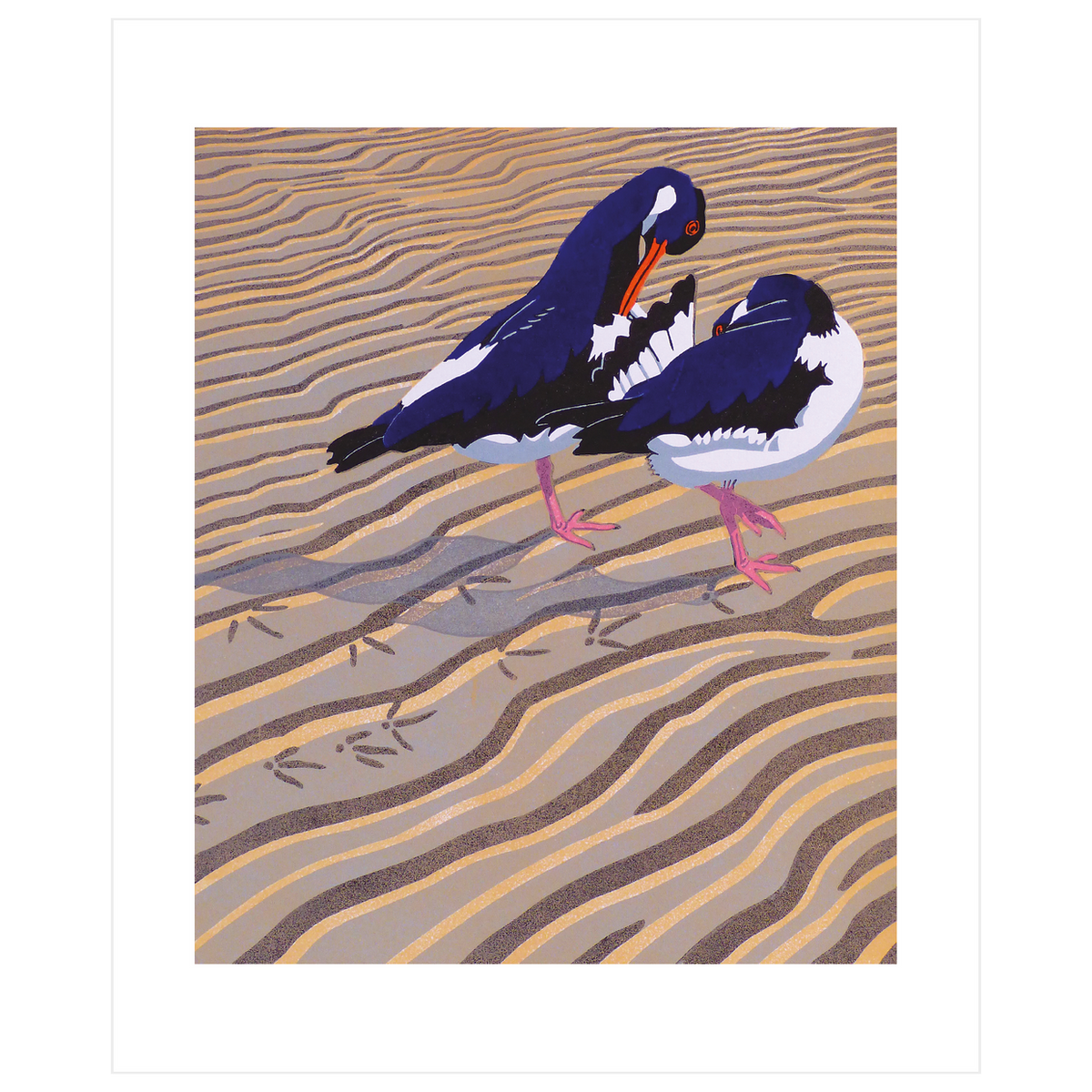 Preening Pair Blank Card