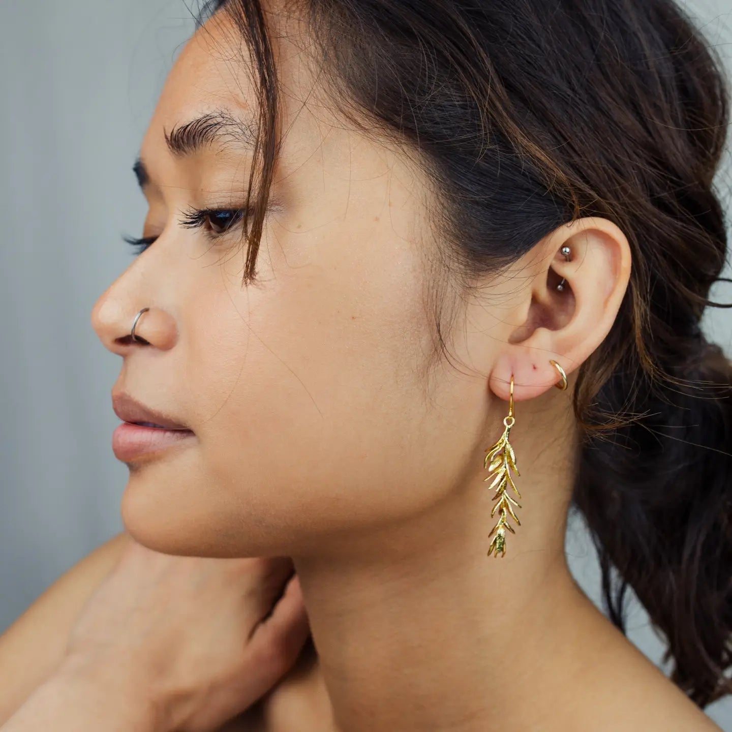 Rosemary Leaf Earrings