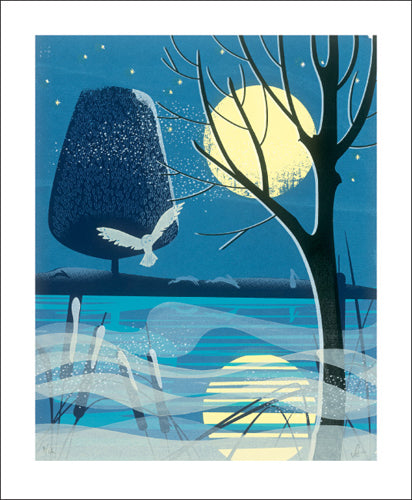 Sally Elford - Moonlight Hares Blank Card