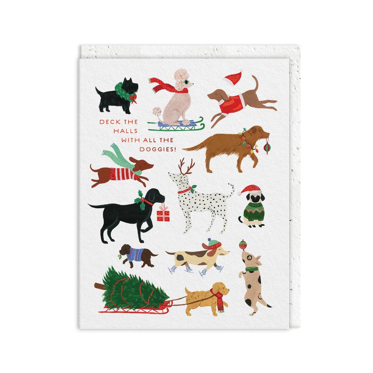 Deck The Halls Plantable Envelope Christmas Card