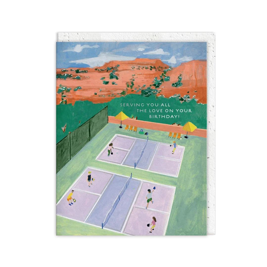 Pickleball Plantable Envelope Birthday Card