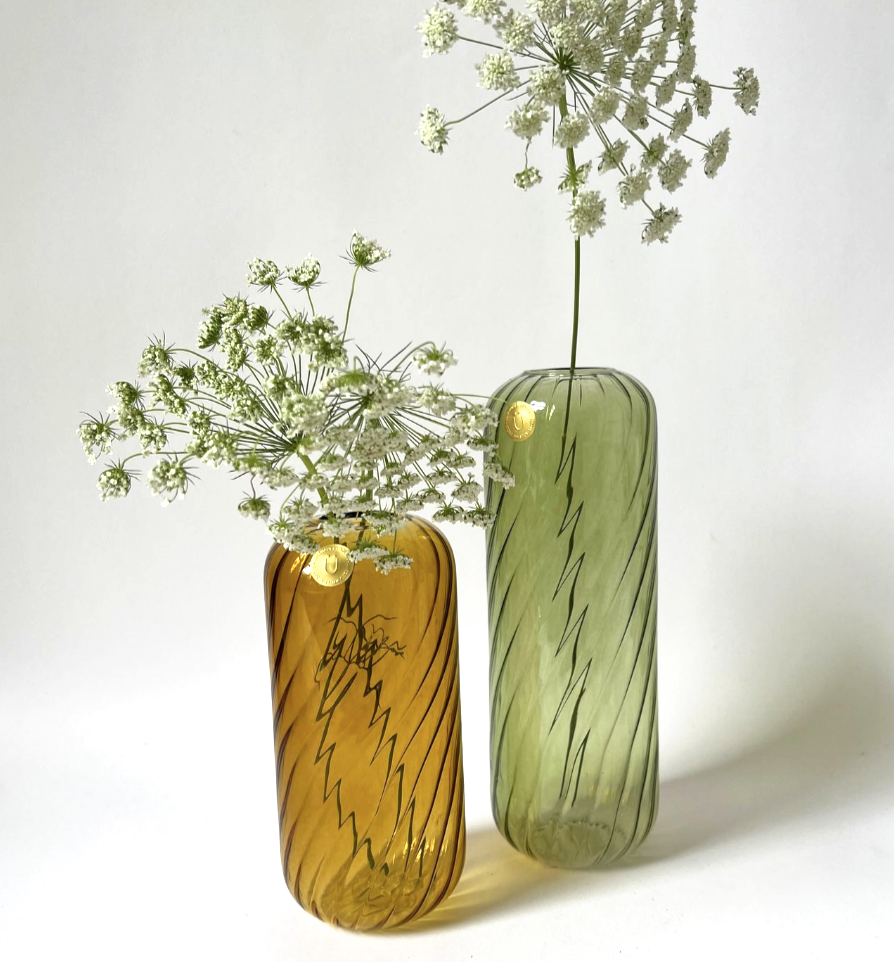 Yellow Fleur Vases