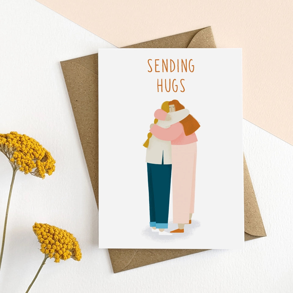 Sending Hugs Sympathy Card
