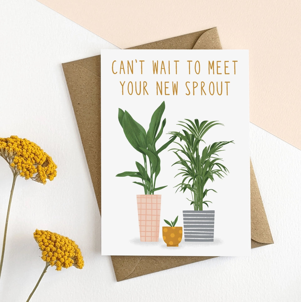 Sprout New Baby Card