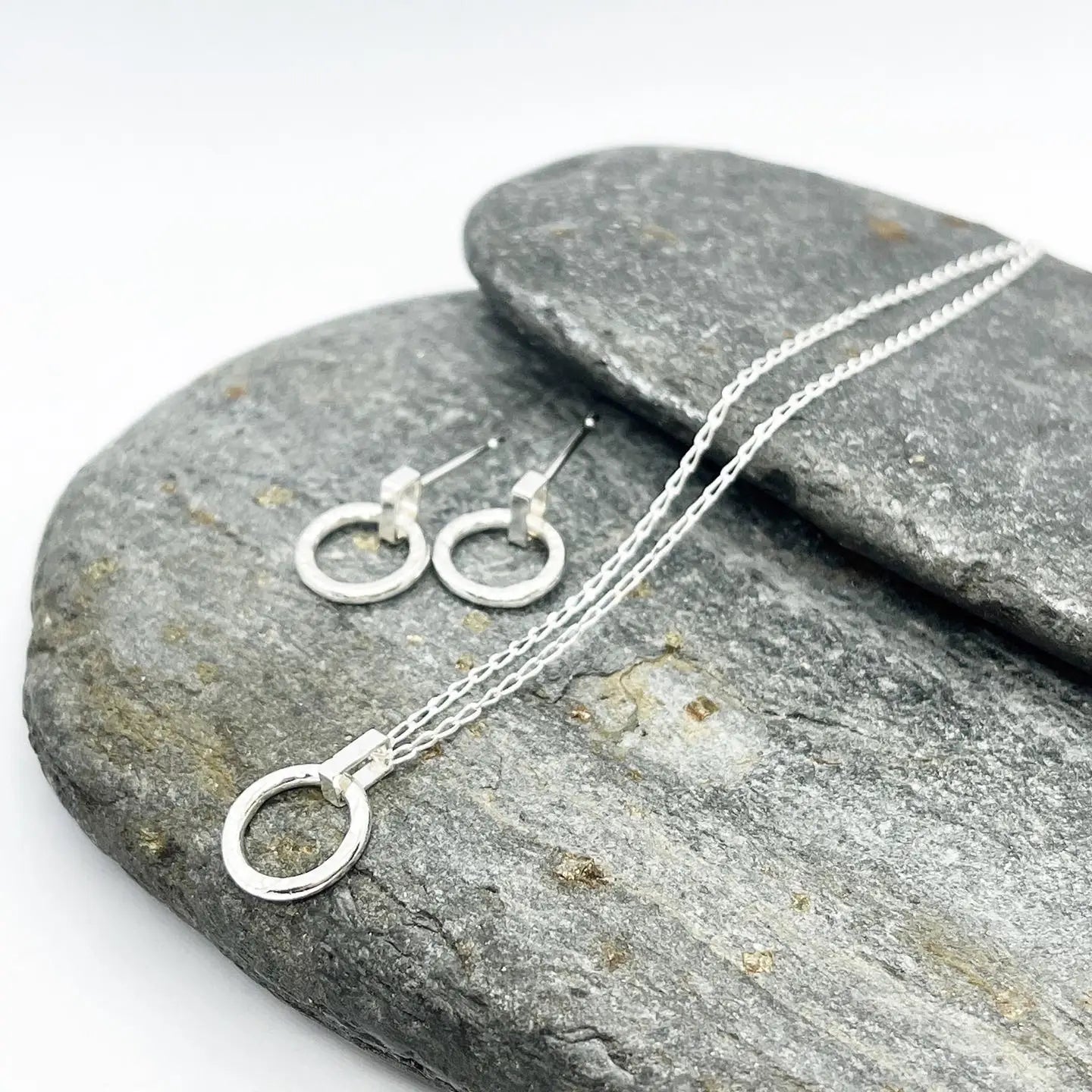 Sterling Silver Geometric Necklace