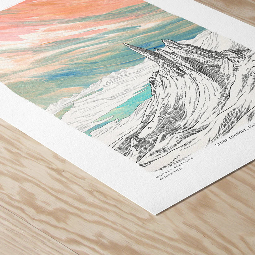 A5 Storr Lookout Art Print