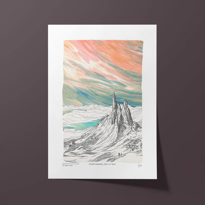 A5 Storr Lookout Art Print