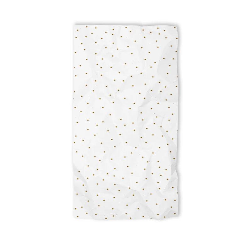White & Gold Spots Tissue Paper