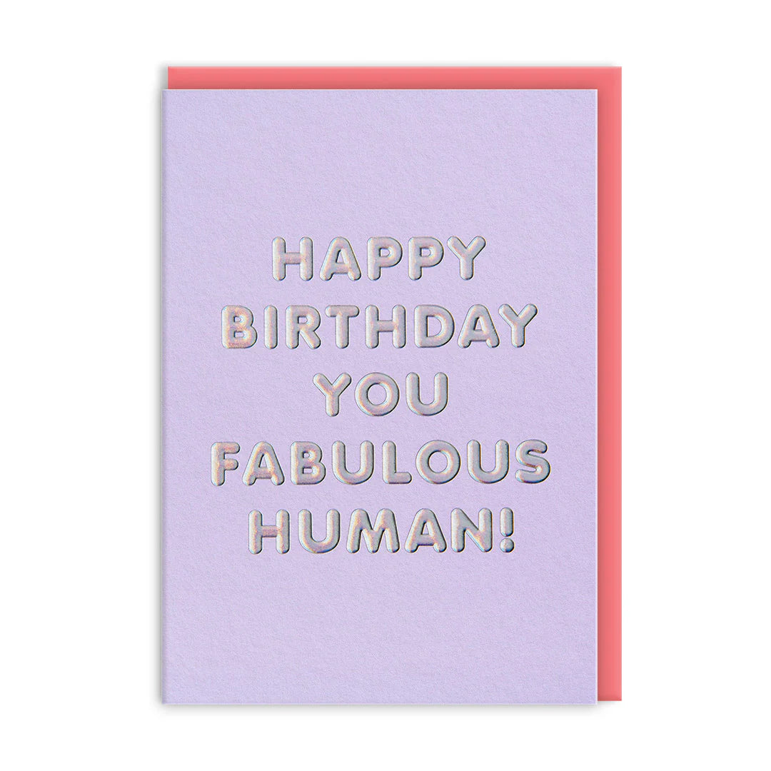 Fabulous Human! Birthday Card