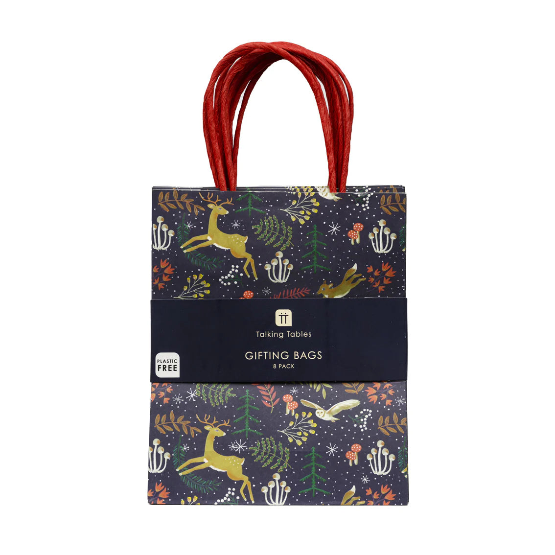 Woodland Flora & Fauna Dark Blue Gift Bags