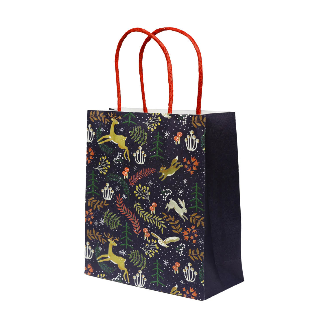 Woodland Flora & Fauna Dark Blue Gift Bags