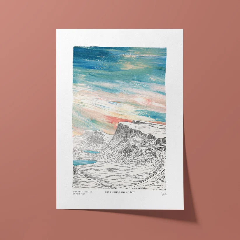 A4 The Quiraing (Blues) Art Print