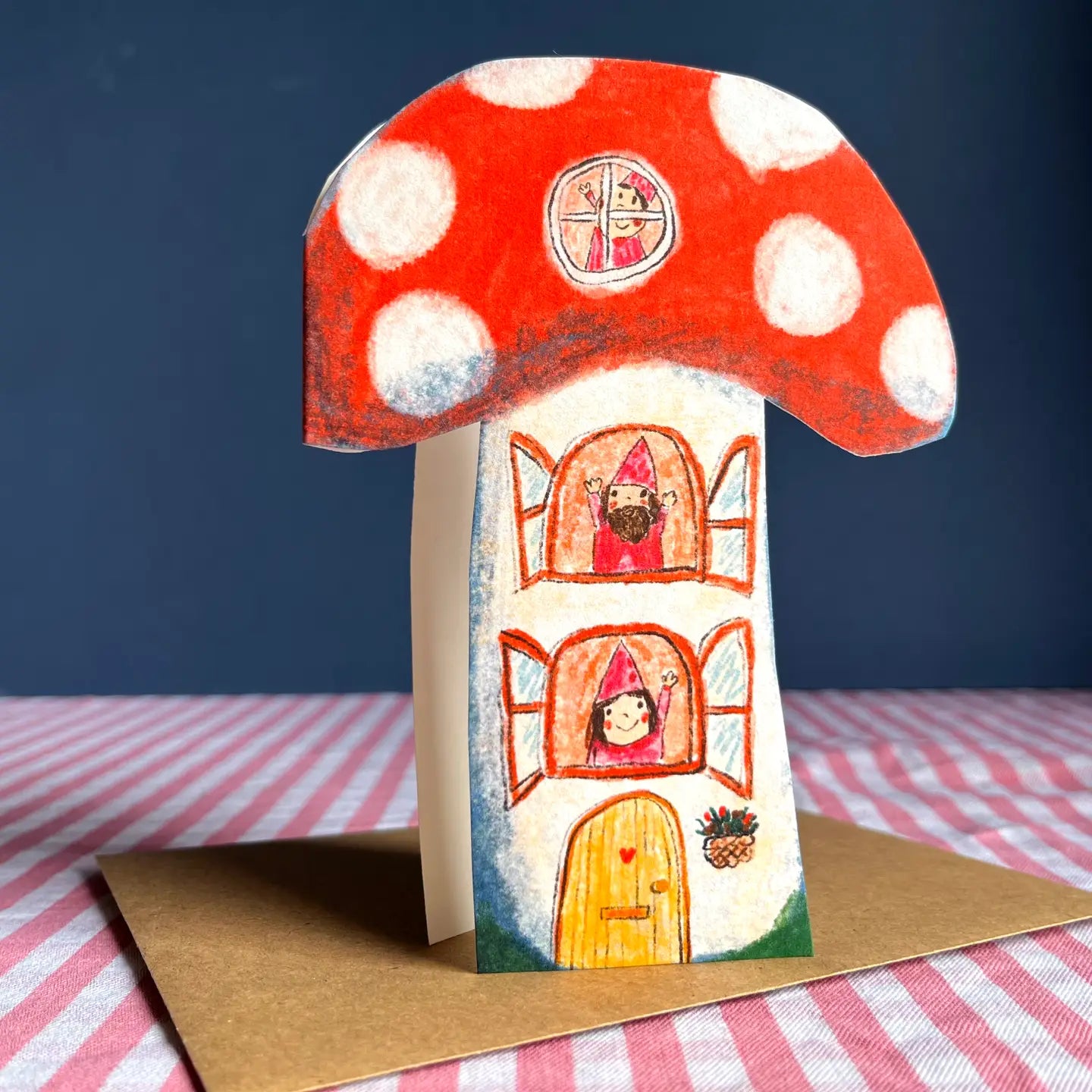 Toadstool Dream House New Home Card