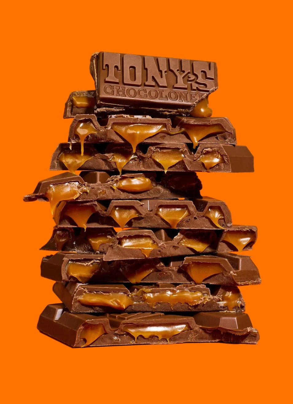 Tony's Chocolonely Milk Chocolate Filled With Caramel Sea Salt Crunch