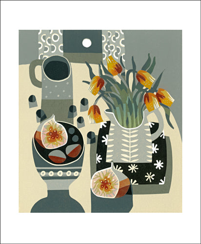 Jane Walker - Tulips & Fig Blank Card