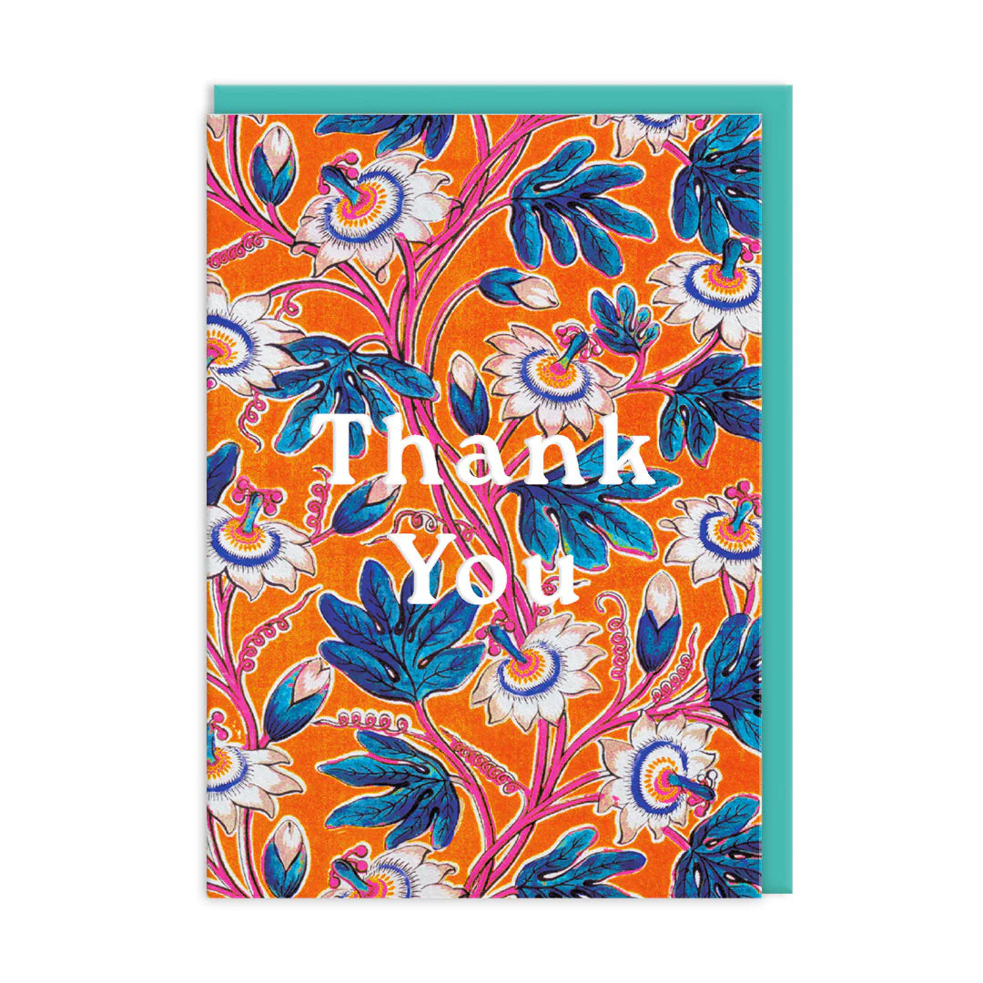 Thank You Passion Flower Card