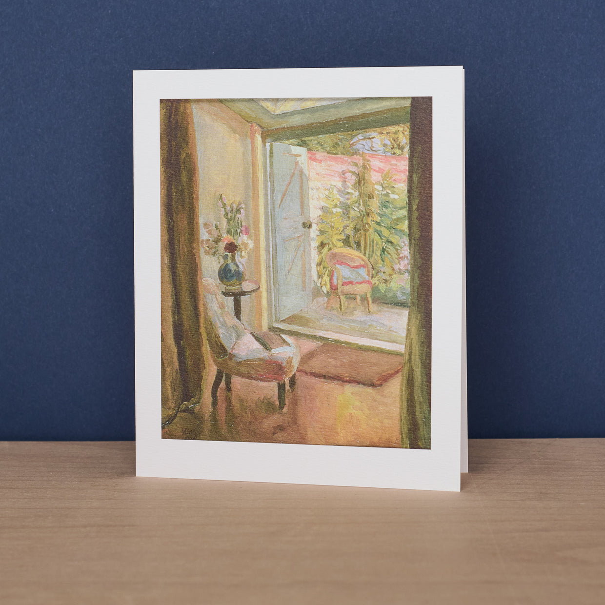 View Into The Garden Blank Card