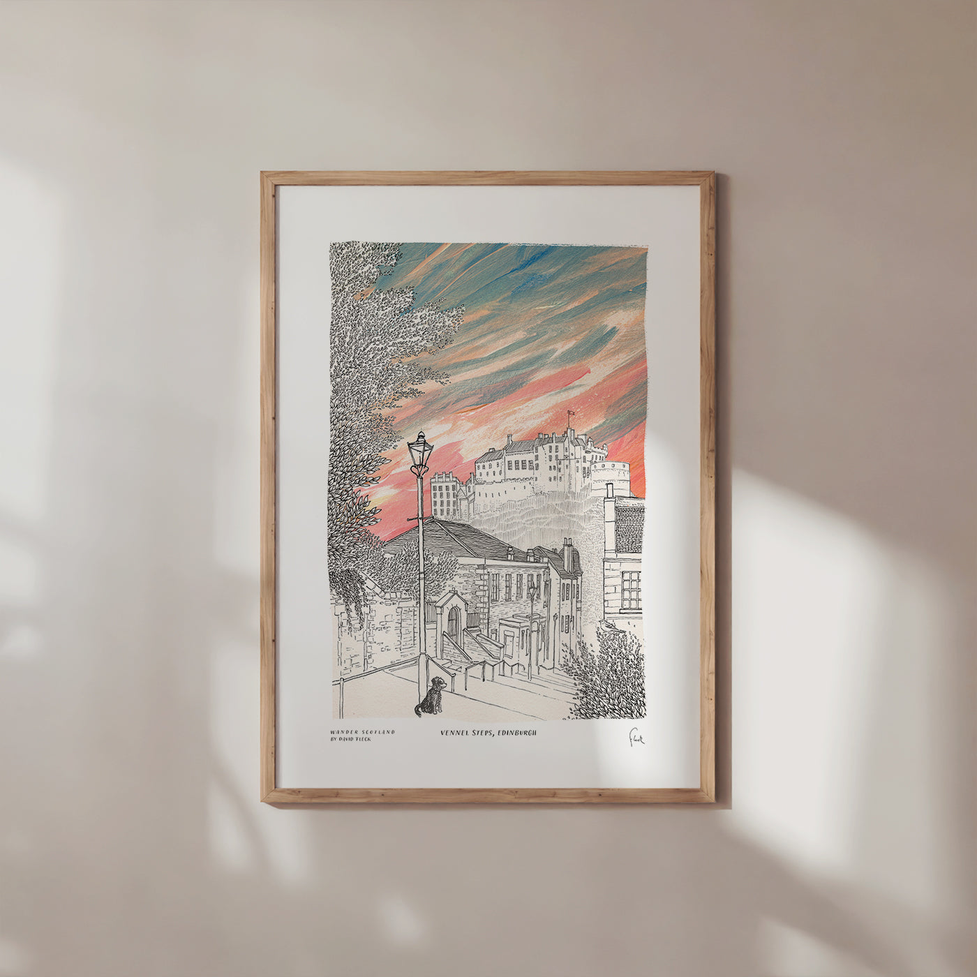 A4 The Vennel Steps Art Print