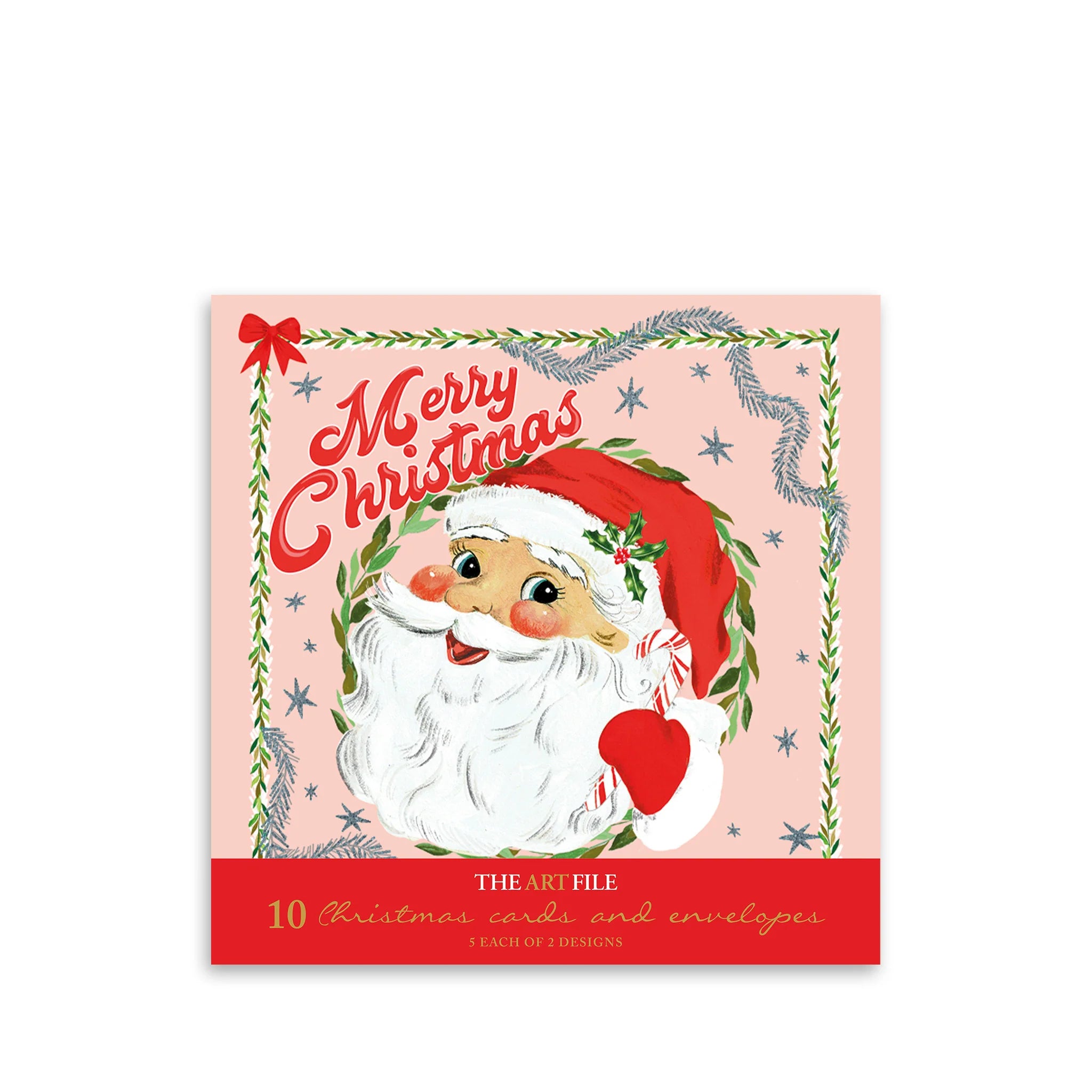 Pack Of 10 Christmas Cards - Kitschmas