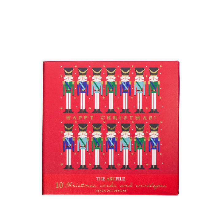 Pack Of 10 Christmas Cards - Nutcracker