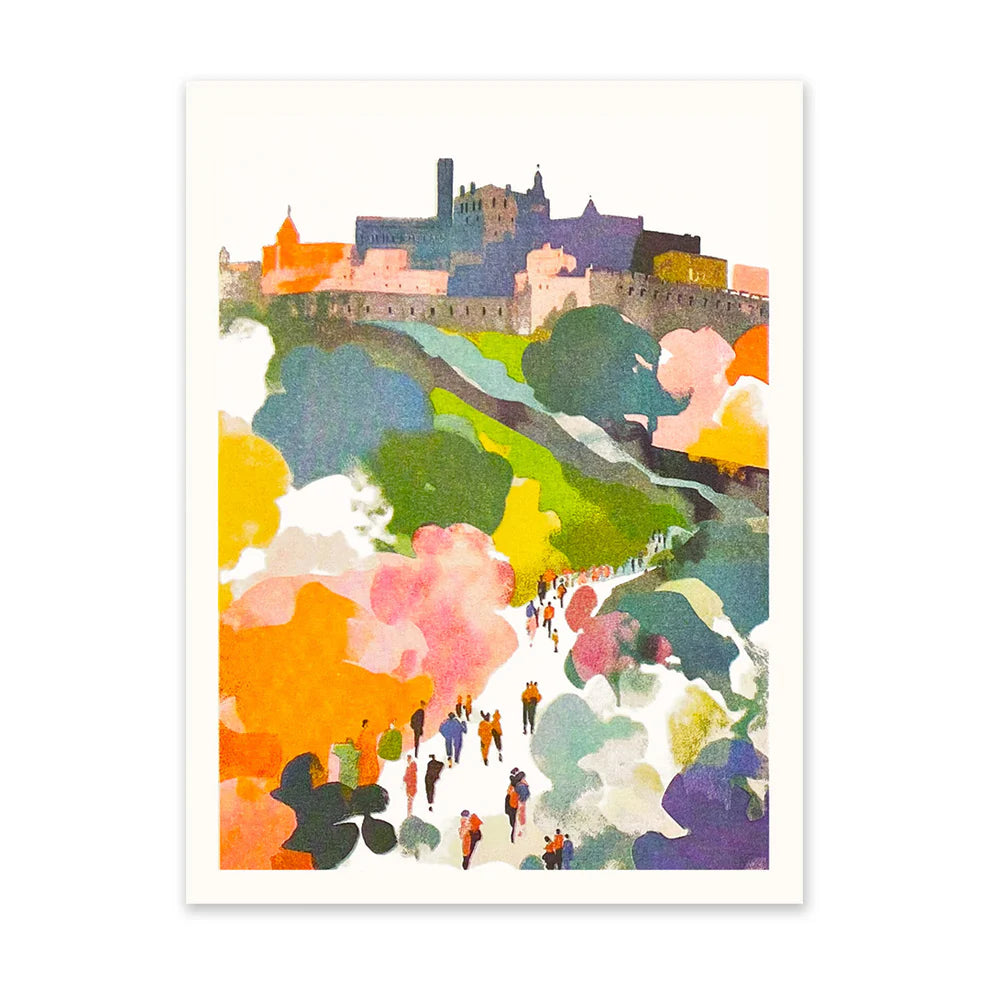 Edinburgh 2 Risograph Art Print