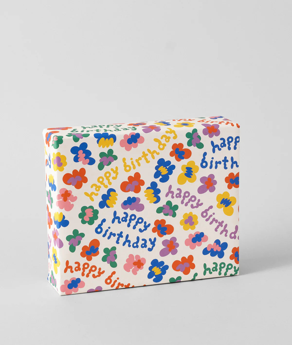 Happy Birthday Flower Burst Wrapping Paper