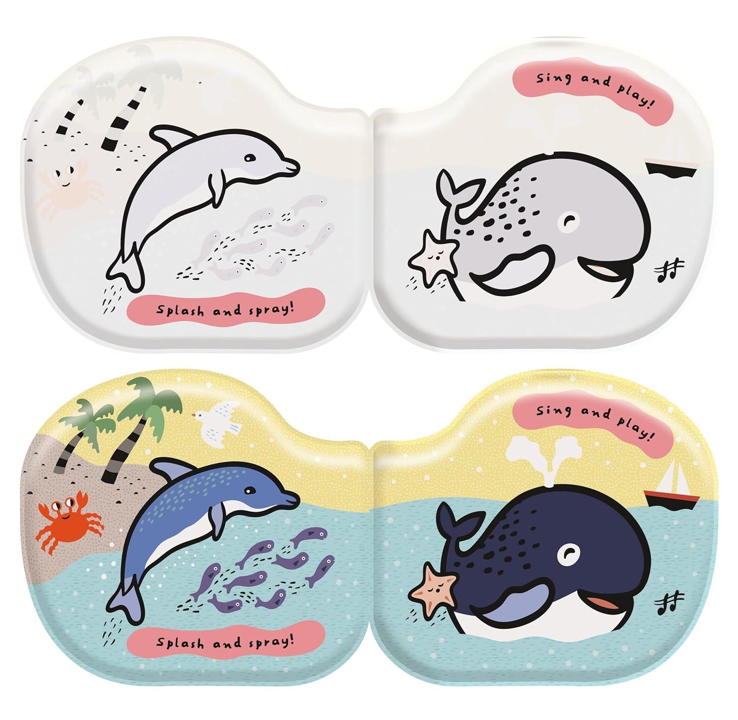 Whale & Friends: Shaped Bath Book