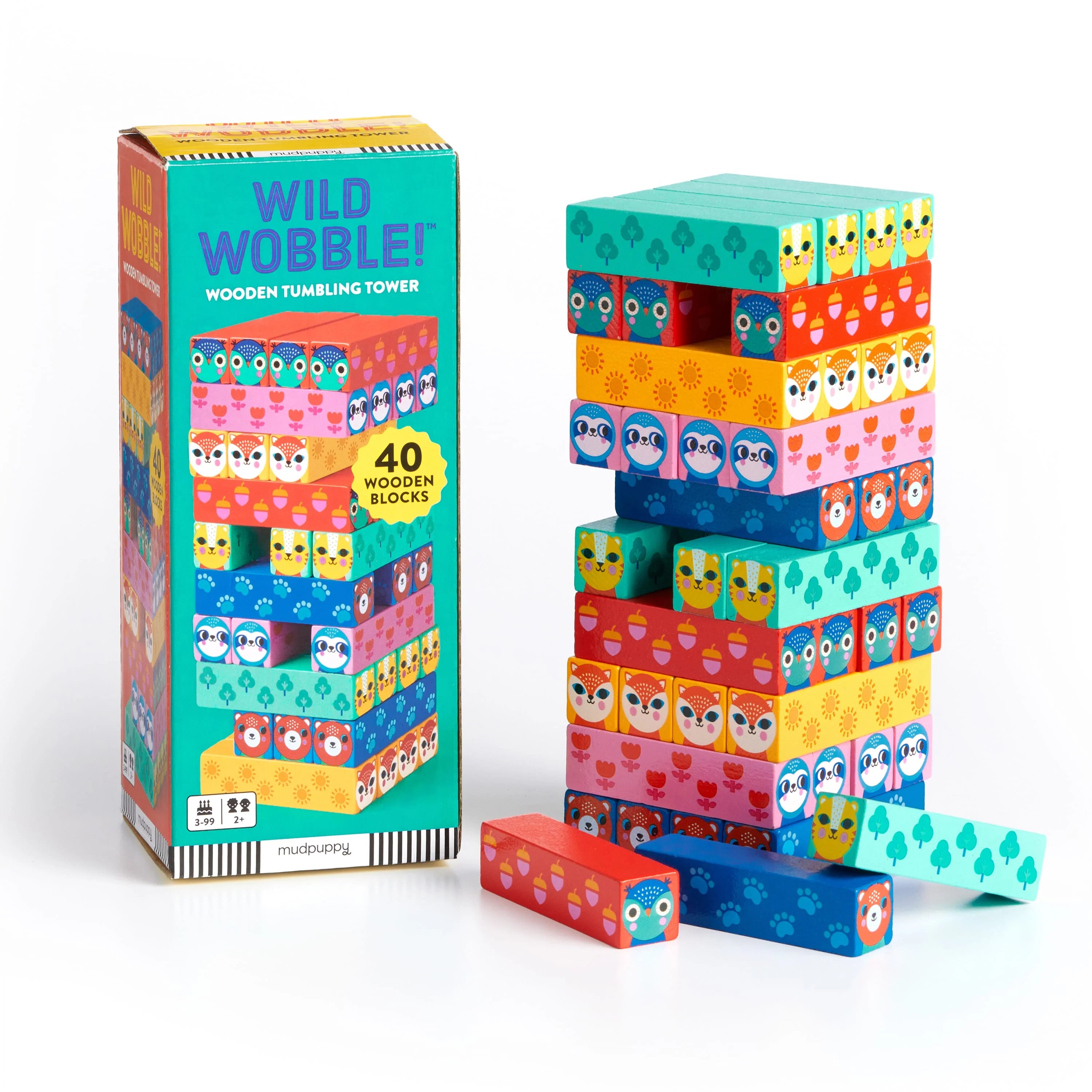 Wild Wobble - Woooden Tumbling Tower