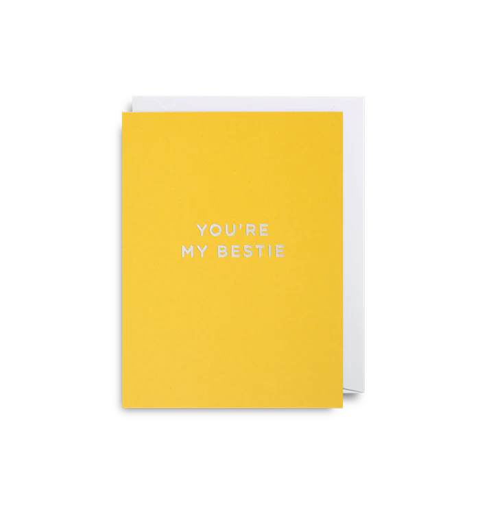 You're My Bestie Mini Card By Lagom Design | Curiouser