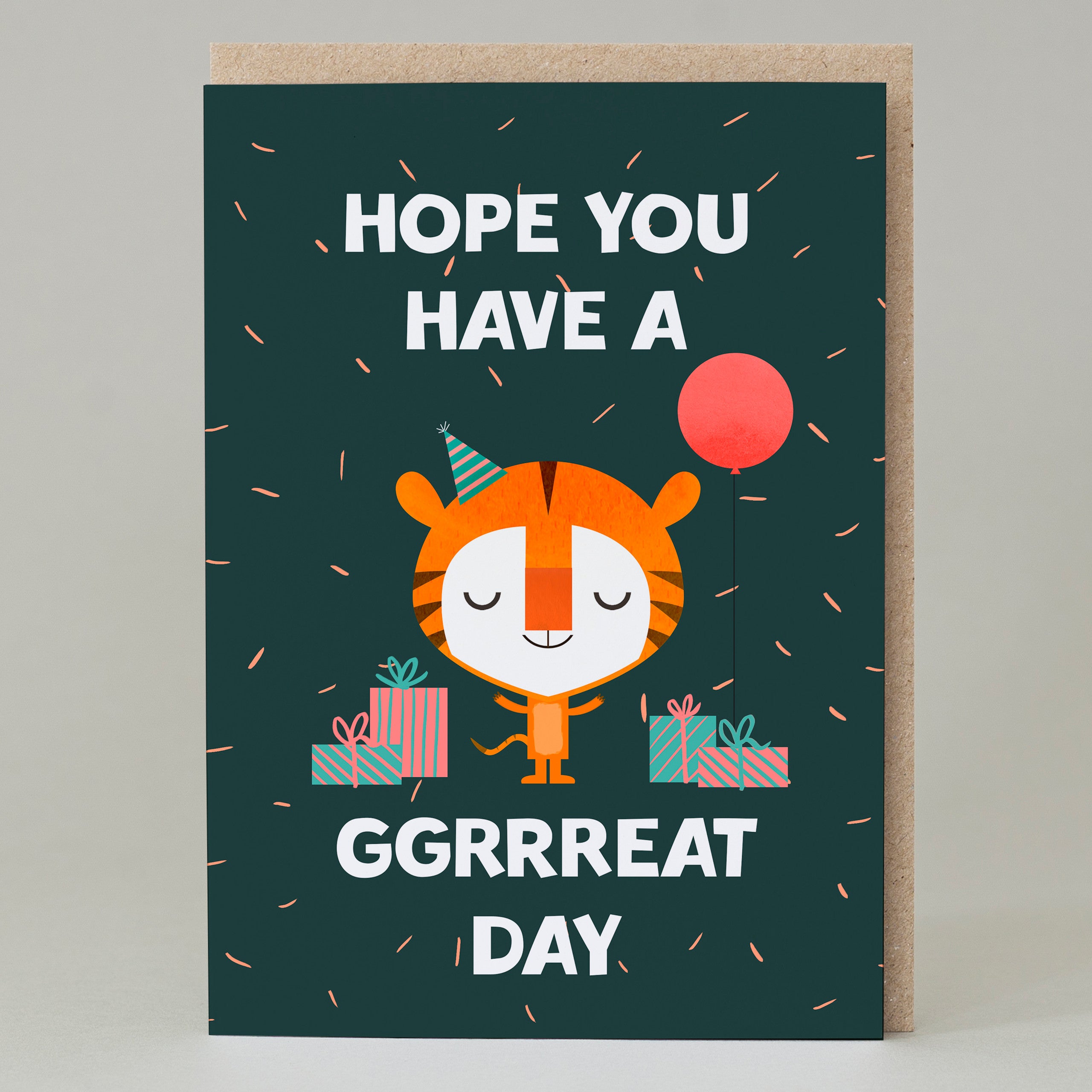 Tiger 'Grrrreat day' Birthday Card