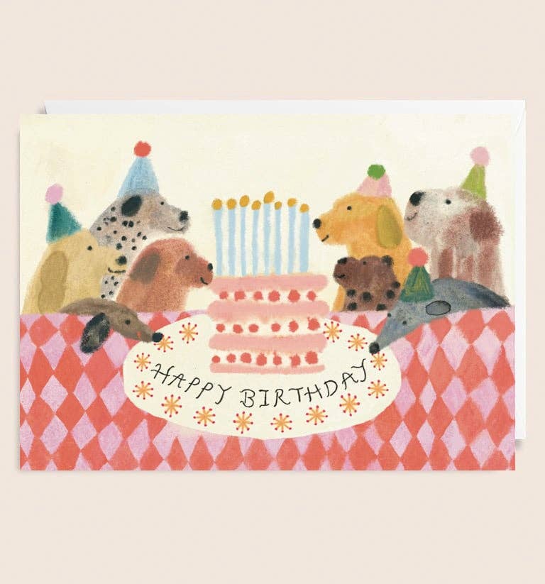 All The Dogs Party Birthday Card