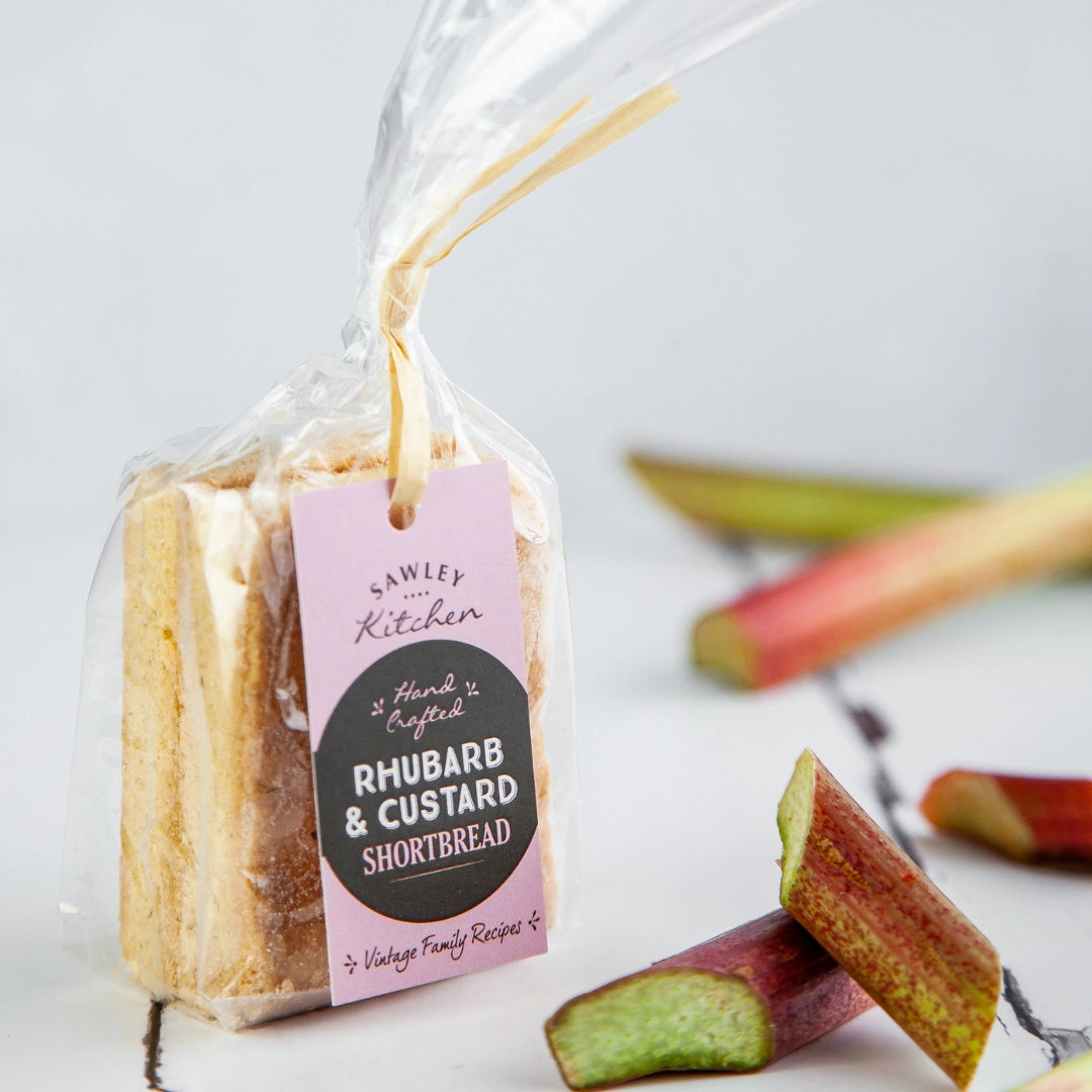 Rhubarb & Custard Shortbread